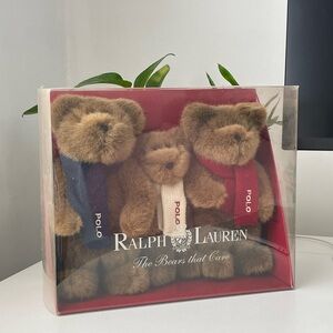 Vintage Ralph Lauren Polo Bears, New in Box